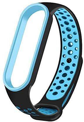 PORTLIX NIKE STYLE DOTED SILICON BAND STRAP FOR XIAOMI MI BAND 5 AND XIAOMI MI BAND 6 Smart Band Strap