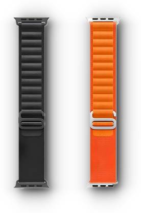 nwc Combo Alpine Loop Double Colour Strap for IWatch 44MM 45MM 49MM with Titanium G-Hook Smart Watch Strap Smart Watch Strap