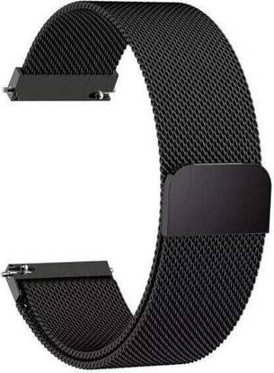 NECESORIES Metal Magnetic Melanese Loop 22mm Watch Belt Stainless Steel Smart Watch Strap