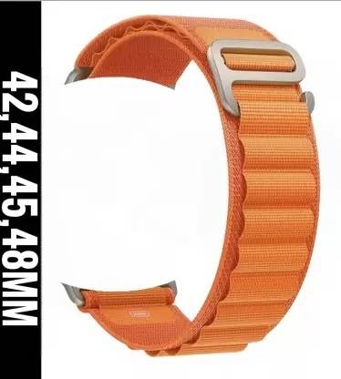 Alpha Electronics Alpine Loop Nylon Bands/Straps Compatible with Watch 49mm 45mm 44mm 42mm Men & Women,Adjustable Strap with Metal G-Hook Premium Strap for iWatch Ultra Series SE 8 7 6 5 4 3 2 1 (Only Alpine Loop Strap for Apple iWatch, Watch NOT Included) Smart Watch Strap