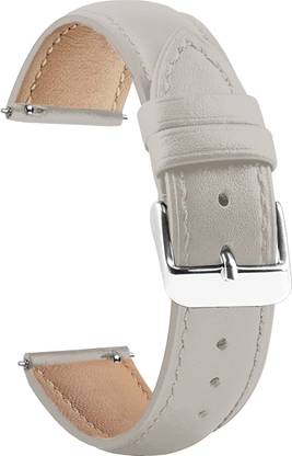ACM Watch Strap Leather Belt for Dizo Watch D2 Power Smartwatch Band White Smart Watch Strap