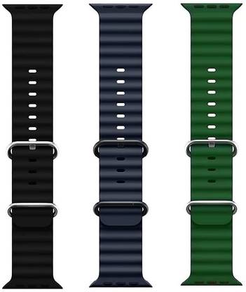 Setster Ocean Smart Watch Strap Belt for Ultra Watch 49 mm, Series 8 / 7 45 mm, Series 6 / 5 / 4 44 mm, Series 3 / 2 / 1 42 mm, T800 Ultra, Watch 8 Ultra, i8 Pro Max, W26, T800,T900,T10,I8 pro,I7 pro,S8 ultra,watch 8,Watch 9 Smart Watch Strap