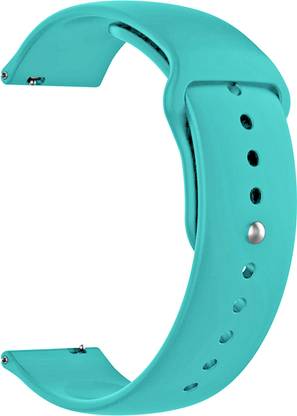 ACM Watch Strap Silicone Belt 20mm for Fire Boltt Ninja Bsw007 Smartwatch Light Blue Smart Watch Strap