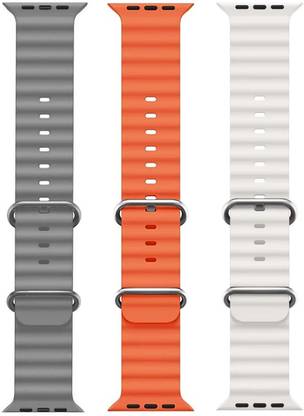 BLACK LOVIES Ocean Smart Watch Strap Belt for Ultra Watch 49 mm, Series 8 / 7 45 mm, Series 6 / 5 / 4 44 mm, Series 3 / 2 / 1 42 mm, T800 Ultra, Watch 8 Ultra, i8 Pro Max, W26, S8 Ultra, Smart Watch Strap