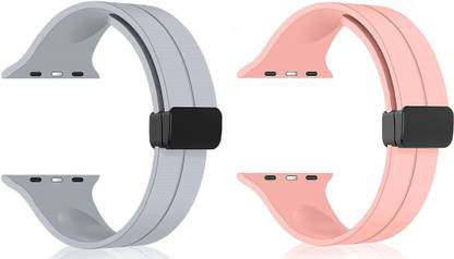 PUNAK Soft Silicon Magnetic Smart Watch Strap Belt for Ultra Watch 49 mm, Series 8 / 7 45 mm, Series 6 / 5 / 4 44 mm, Series 3 / 2 / 1 42 mm, T800 Ultra, Watch 8 Ultra, i8 Pro Max, W26, T800 Smart Watch Strap