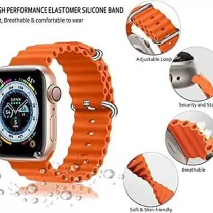 pompeo Silicone Strap Apple Watch Ultra Series 8,7,6,5,4,3,2,1, i8 Pro Max, W26, 44mm,45mm,49mm Smart Watch Strap