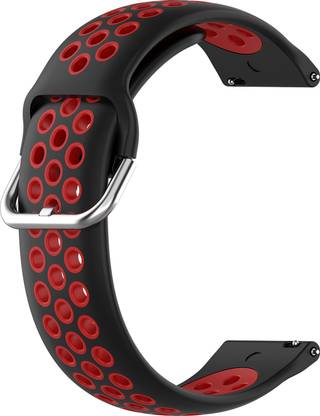ACM Watch Strap Belt for Noise X-Fit 2 Hrx Edition Smartwatch Band Black & Red Smart Watch Strap