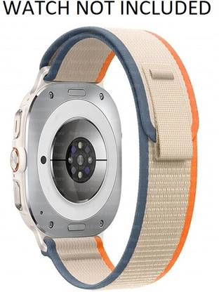 RUPELIK Breathable Elastic Trail Loop Nylon Band Compatible with Galaxy Watch 7 Ultra 47mm Smart Watch Strap