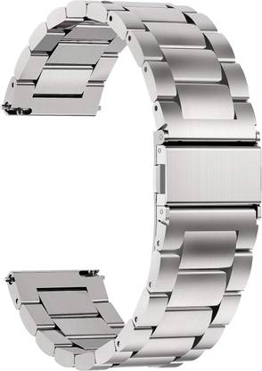 ACM Watch Strap Metal for Timex Iconnect Tw5m38700 36mm Smartwatch Silver Smart Watch Strap
