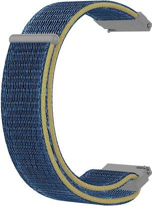 ACM Watch Strap Nylon Soft Loop 22mm for Amazefit Gtr 2e (Band Blue) Smart Watch Strap