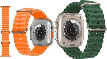 THE MOBILE POINT 42/44/45/49MM Smooth Soft Silicon sport Belt for Series Ultra/8/7/6/5 ( only Belt) Smart Watch Strap