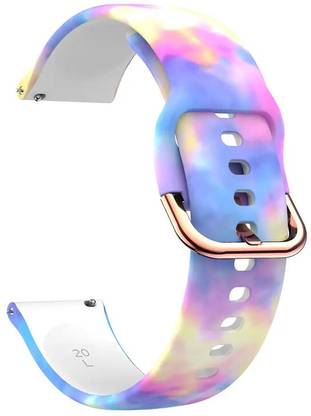 Melfo Sliding Watch Strap Printed Soft Silicone Strap Compatible With Timex iconnect Evo+ Smart Watch-Watch-SUPSTRD7PRINT22MM-P5-6289 Smart Watch Strap