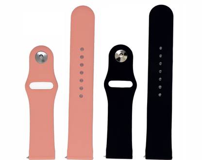 BLACK LOVIES 22 mm Soft Silicon Smartwatch Strap Compatible with Noice Color fit Ultra Smart Watch Strap