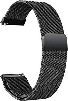 BLACK LOVIES 22 mm Metal Smartwatch Strap Compatible with Noice Color Fit Pro 3 Assist Smart Watch Strap