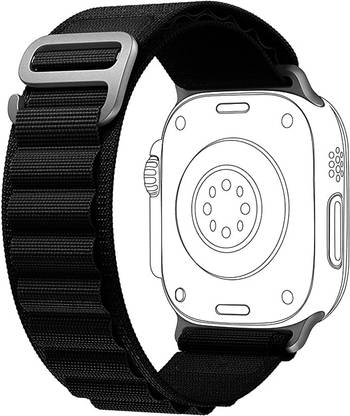 BLACK LOVIES SMART WATCH STRAP for Ultra Watch, T800 Ultra, FIRE BOLTT Oracle / Dream / Cyclone Pro / Vogue / Asteroid / Warrior, BOATT Wave Glory Pro / Elevate Pro / Genesis Pro / Smart Watch Strap