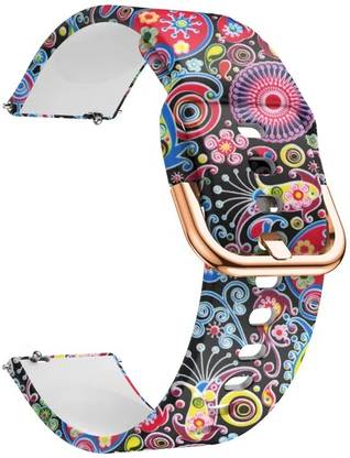 Melfo Printed Soft Silicone Strap Compatible For Fastrack Reflex Play Plus Power Smart Watch-MEL-Smart Watch Smart Watch Strap