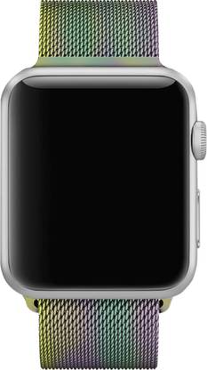 DailyObjects Premium Lightweight Rainbow Magnetic Milanese Loop Wrist Band For 42mm/44mm/45mm/49mm | Compatible For Iwatch Series Ultra 8 7 6 5 4 3 Smart Watch Strap