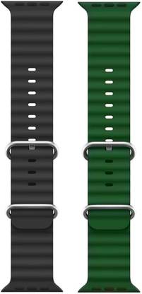 PUNAK Ocean Smart Watch Strap Belt for Ultra Watch 49 mm, Series 8 / 7 45 mm, Series 6 / 5 / 4 44 mm, Series 3 / 2 / 1 42 mm, T800 Ultra, Watch 8 Ultra, i8 Pro Max, W26, T800. Smart Watch Strap