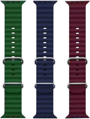 BLACK LOVIES Ocean Smart Watch Strap Belt for Ultra Watch 49 mm, Series 8 / 7 45 mm, Series 6 / 5 / 4 44 mm, Series 3 / 2 / 1 42 mm, T800 Ultra, Watch 8 Ultra, i8 Pro Max, W26, S8 Ultra, Smart Watch Strap