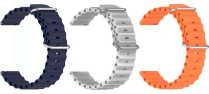 AOnes Pack of 3 Ocean Silicone Watch Bands for Coros Pace 3 Watch Band Smart Watch Strap