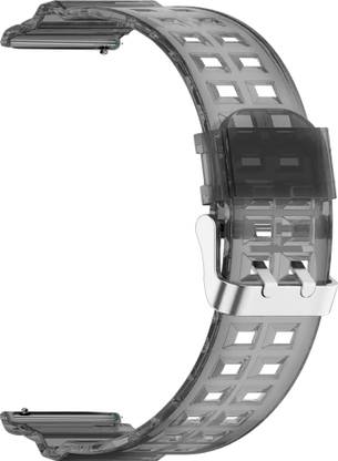ACM Watch Strap Transparent Design for Garmin Venu Sq Music Smartwatch Belt Black Smart Watch Strap
