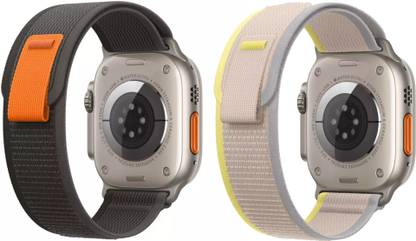 valente Nylon Trail Loop 42mm/44mm/45mm Strap Compatible with I-Watch Series 8,7,6,5,SE,Ultra (Pack of 2) Smart Watch Strap