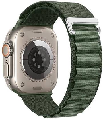 Alpha Electronics Alpine Loop Compatible with Apple Watch Straps 49mm 45mm 44mm 42mm 41mm 40mm 38mm, Nylon Sport Band with Metal Hook for iWatch Ultra 2/Ultra/Series SE/9/8/7/6/5/4/3/2/1 (Watch Not Included) Smart Watch Strap