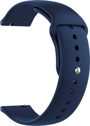 ACM Watch Strap Silicone Belt for Samsung Galaxy Watch Sm-R815fzdiinu 42mm Dark Blue Smart Watch Strap