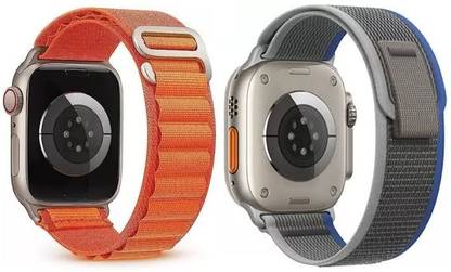 Noteplus Alpine Loop Straps Compatible with Watch Ultra 49mm 45mm 44mm 42mm (Only Straps) 49 mm Fabric Watch Strap Pack of 2 Smart Watch Strap