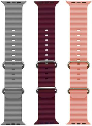 BLACK LOVIES Ocean Smart Watch Strap Belt for Ultra Watch 49 mm, Series 8 / 7 45 mm, Series 6 / 5 / 4 44 mm, Series 3 / 2 / 1 42 mm, T800 Ultra, Watch 8 Ultra, i8 Pro Max, W26, S8 Ultra, Smart Watch Strap