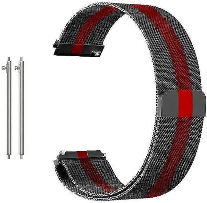 Equipagecart 22mm Stainless Steel Milanese Magnetic Strap Band Smart Watch Strap