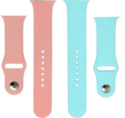 BLACK LOVIES Watch Strap Compatible with Apple Watch Straps 42mm 44mm, Soft Silicone Belt Sport Wristbands Smart Watch Band for iWatch Series SE 6/5/4/3/2/1 (PACK OF 2) Smart Watch Strap (BLACK- WHITE) Smart Watch Strap