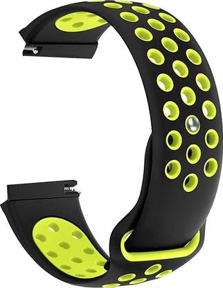 ACM Watch Strap for Boult Striker Pro Smartwatch Belt Band Black & Green Smart Watch Strap