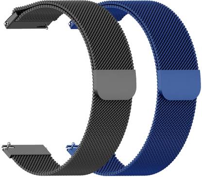 AOnes Pack of 2 Magnetic Loop Watch Strap Compatible for Noise Colorfit Hexa Smart Watch Strap
