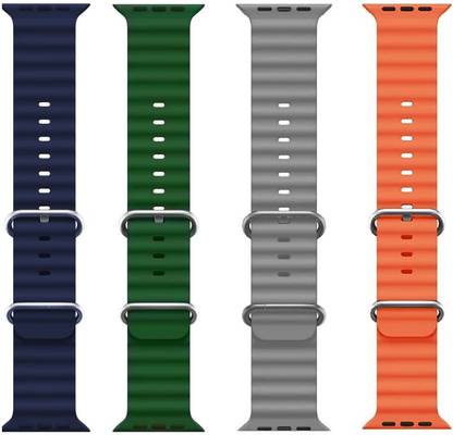 BLACK LOVIES Ocean Smart Watch Strap Belt for Ultra Watch 49 mm, Series 8 / 7 45 mm, Series 6 / 5 / 4 44 mm, Series 3 / 2 / 1 42 mm, T800 Ultra, Watch 8 Ultra, i8 Pro Max, W26, T800 Smart Watch Strap