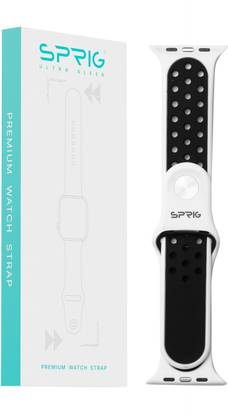 Sprig Liquid Silicon Dual Color Strap for iWatch Series 8 (Large 41MM) Smart Watch Strap