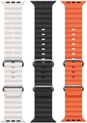BLACK LOVIES Ocean Smart Watch Strap Belt for Ultra Watch 49 mm, Series 8 / 7 45 mm, Series 6 / 5 / 4 44 mm, Series 3 / 2 / 1 42 mm, T800 Ultra, Watch 8 Ultra, i8 Pro Max, W26, T800 Smart Watch Strap