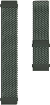 DailyObjects Inverness Green Lightweight Braided Solo Loop Watchband/Straps Compatible With Samsung/OnePlus/Fitbit Smartwatches (22 mm) | Sporty Adjustable Strap with Premium Slim Fit Watchband For Galaxy Watch Pro Lite 5 4 3 /Gear S2 Sports Neo Classic /Oneplus Nord /Amazfit /Fitbit (Watch Not Included) Smart Watch Strap