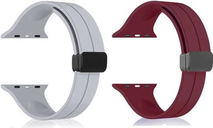 BLACK LOVIES Soft Silicon Magnetic Smart Watch Strap Belt for Ultra Watch 49 mm, Series 8 / 7 45 mm, Series 6 / 5 / 4 44 mm, Series 3 / 2 / 1 42 mm, T800 Ultra, Watch 8 Ultra, i8 Pro Max, W26, T800 Smart Watch Strap