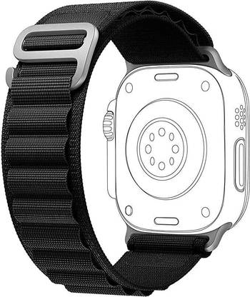 BLACK LOVIES Alpine Loop Strap for iWatch Ultra (49mm), Series 8/7 (45mm), Series 6/5/4 (44mm Smart Watch Strap
