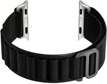 Chalo Kharido Alpine Loop Nylon Bands/Straps Compatible with Watch 49mm 45mm 44mm 42mm Men & Women, Adjustable Strap with Metal G-Hook Premium Strap for iWatch Ultra Series SE 8 7 6 5 4 3 2 1 (Only Alpine Loop Strap for Apple iWatch, Watch NOT Included) Smart Watch Strap