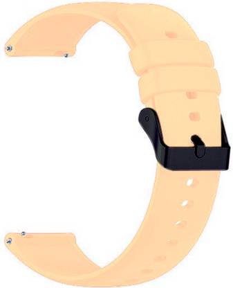Melfo Black Clip Rubber Strap Compatible with Cross Beats Pingg Smart Watch Strap