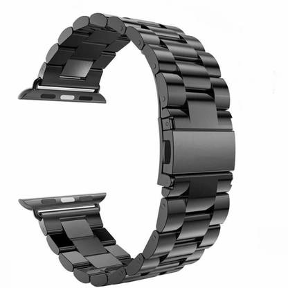 Styleys iWatch Straps 42mm, 44mm Stainless Steel (Jet Black1) Smart Watch Strap