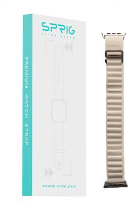 Sprig Liquid Silicon Dual Color Strap for iWatch SE Gen 1 (Small 44MM) Smart Watch Strap