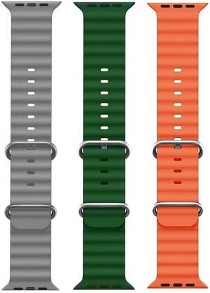 PUNAK Ocean Smart Watch Strap Belt for Ultra Watch 49 mm, Series 8 / 7 45 mm, Series 6 / 5 / 4 44 mm, Series 3 / 2 / 1 42 mm, T800 Ultra, Watch 8 Ultra, i8 Pro Max, W26, S8 Ultra, Smart Watch Strap