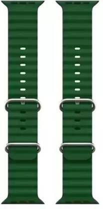 ASKOVID ( Combo Pack of 2 ) Ocean Smart Watch Strap Belt for Ultra Watch 49 mm, Series 8 / 7 45 mm, Series 6 / 5 / 4 44 mm, Series 3 / 2 / 1 42 mm, T800 Ultra, Watch 8 Ultra, i8 Pro Max, W26, T800 Smart Watch Strap