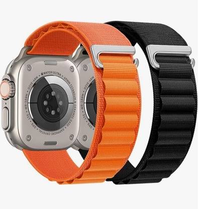 bagsio Alpine Loop Nylon Bands/Straps for iWatch Ultra Series SE 8 7 6 5 4 3 2 1 Smart Watch Strap