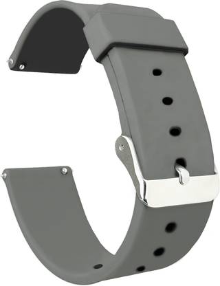 ACM Watch Strap Silicone for Noise Colorfit Icon 4 Smartwatch Belt Band Grey Smart Watch Strap