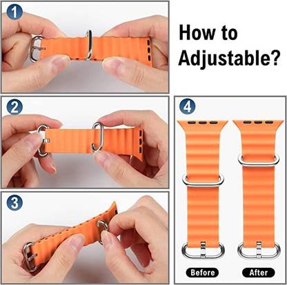 lioto smartwatch band strap belt ocean 42/44/45/49mm for all watches with 44mm lugs Smart Watch Strap