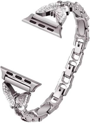 Raya Watch Band for Women Girls Compatible with Apple Watch 38mm/40mm/41mm | Length Adjustable Bracelet Strap for iWatch SE/SE2/Ultra Series 9/8/7 Smart Watch Strap